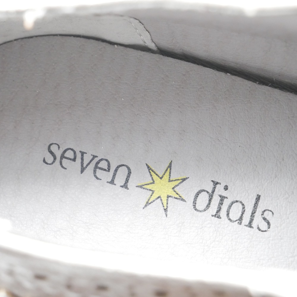 Seven Dials Bennett Silver Metallic Platform Wingtip Brogue Oxford Shoes 7.5M - Picture 3 of 12